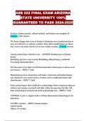 ASB 222 FINAL EXAM ARIZONA STATE UNIVERSITY 100% GUARANTEED TO PASS 2024-2025