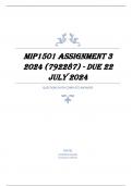 MIP1501 Assignment 3 2024 (792287) - DUE 22 July 2024