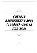 COS1512 Assignment 2 2024 (199828) - DUE 12 July 2024