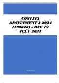 COS1512 Assignment 2 2024 (199828) - DUE 12 July 2024