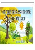 Gr12 Poetry - "On the Grasshopper and the Cricket"