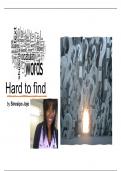 Gr.12 Poetry - "Hard to Find"