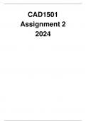 CAD1501 Assignment 2 2024