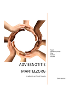 Adviesnotitie Mantelzorg