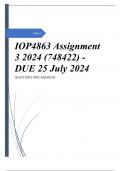 IOP4863 Assignment 3 2024 (748422) - DUE 25 July 2024