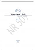 NR-509 Week 3 Quiz Well answered to pass