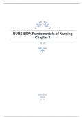 NURS 509A Fundamentals of Nursing Chapter 1 fully solved rated A+