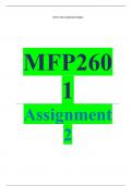 Exam (elaborations) MFP2601 Assignment 2 (COMPLETE ANSWERS) 2024 (781099) - DUE 3 July 2024