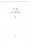 Nursing 509 Exam 2 fully solved