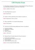 CDT Practice Exam (Latest 2024) Questions With Complete Grade A+ Answers