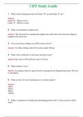 CDT Study Guide (Latest 2024) Questions With Complete Grade A+ Answers