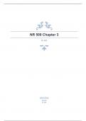 NR 509 Chapter 3 fully solved rated