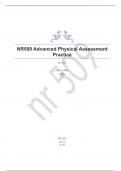 NR509 Advanced Physical Assessment Practice fully solved