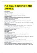 PN3 EXAM 3 QUESTIONS AND ANSWERS