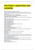 PN3 EXAM 3 QUESTIONS AND ANSWERS