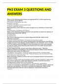 PN3 EXAM 3 QUESTIONS AND ANSWERS