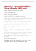  Chemistry 107 - Binghamton University - Chapter 4 Study Set 2024 Graded A