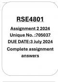 RSE4801 ASSIGNMENT 2 2024 ANSWERS