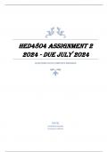 HED4804 Assignment 2 2024 - DUE July 2024