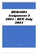 HED4804 Assignment 2 2024 - DUE July 2024