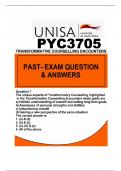 PYC3705  PAST- EXAM QUESTION AND ANSWERS