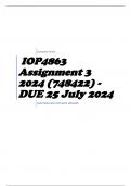  IOP4863 Assignment 3 2024 (748422) - DUE 25 July 2024