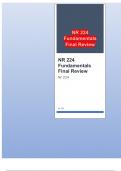 NR 224 Fundamentals Final Review updated already passed