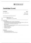 Cambridge O Level ACCOUNTING 7707/11 Paper 1 Multiple Choice May/June 2021 