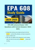 EPA 608 universal Exam/ 150+ Questions with Correct Answers/ 2024-2025.  1.	Refrigeration technicians who violate the Clean Air Act Can-Answer: 	Lose their EPA certification, be fined, be required to appear in Federal court. 2.	After 1995, any supplies of