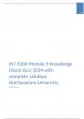 INT 6200 Module 2 Knowledge Check Quiz 2024 with complete solution; Northeastern University