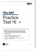sat-practice-test-6-digital with Complete Solution / latest update 2024 | 2025