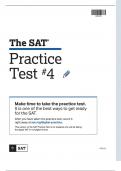 sat-practice-test-4-digital with Complete Solution / latest update 2024 | 2025
