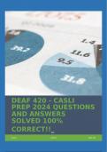 DEAF 420 - CASLI PREP (All flashcards are sourced from "So you want to be an interpreter: An introduction to sign language interpreting (4th edition) by Janice Humphrey.  10 or more cards per chapter (14) 140+ total) 2024 QUESTIONS AND ANSWERS SOLVED 1