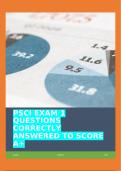 PSCI EXAM 1 QUESTIONS CORRECTLY ANSWERED TO SCORE A+