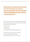 Nasm group fitness instructor exam with 70 questions and correct detailed answers (verified answers) newest 2024-2025|already graded a+|brand new!!!!!!!