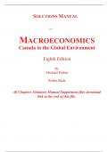 Solutions Manual for Macroeconomics Canada in the Global Environment 8th Edition By Michael Parkin Robin Bade (All Chapters, 100% Original Verified, A+ Grade)