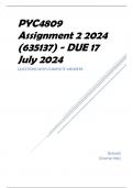 PYC4809 Assignment 2 2024 (635137) - DUE 17 July 2024