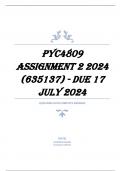 PYC4809 Assignment 2 2024 (635137) - DUE 17 July 2024