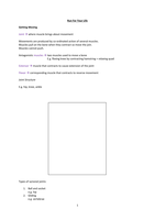 Biology Edexcel Topic 7 Unit 5, Textbook Notes Run For Your Life (achieved A* with these!!)