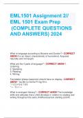 EML1501 Assignment 2// EML 1501 Exam Prep (COMPLETE QUESTIONS  AND ANSWERS) 2024