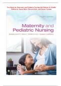 Test Bank for Maternity and Pediatric Nursing 4th Edition, by Kindle Edition by Susan Ricci, Theresa Kyle, and Susan Carman