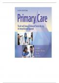 TEST BANK FOR PRIMARY CARE ART AND SCIENCE OF ADVANCED PRACTICE NURSING – AN INTERPROFESSIONAL APPROACH 6TH EDITION DUNPHY