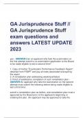 GA Jurisprudence Stuff // GA Jurisprudence Stuff exam questions and  answers LATEST UPDATE  2023