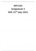 INF1520 Assignment 3 DUE 15 July 2024