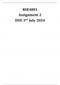 RSE4801 Assignment 2 DUE 3 July 2024