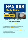 EPA Certification Exam/ 90+ Qs and Ans/ Newly Updated