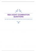 NBA AGENT EXAMINATION QUESTIONS