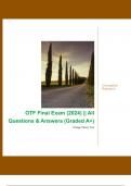 OTF Final Exam (2024) || All Questions & Answers (Graded A+)