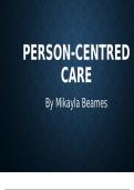 Health and medical person centred care notes 