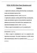 ECSA 102 BCA Epic Exam Questions and Answers